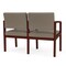Lesro Lenox 2 Seat Tandem Seating W/ Arm, 44 in W 26 in L 31.5 in H LW2103 - alternate 3